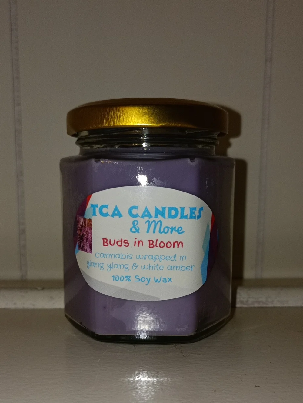 Buds in Bloom Purple Soy Candle